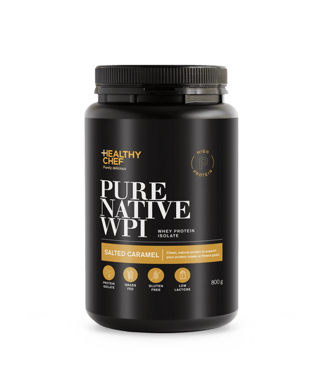 The Healthy Chef Whey Protein Isolate Salted Caramel 800g