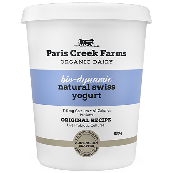 Paris Creek Farms Bio-Dynamic Natural Swiss Yoghurt 500g
