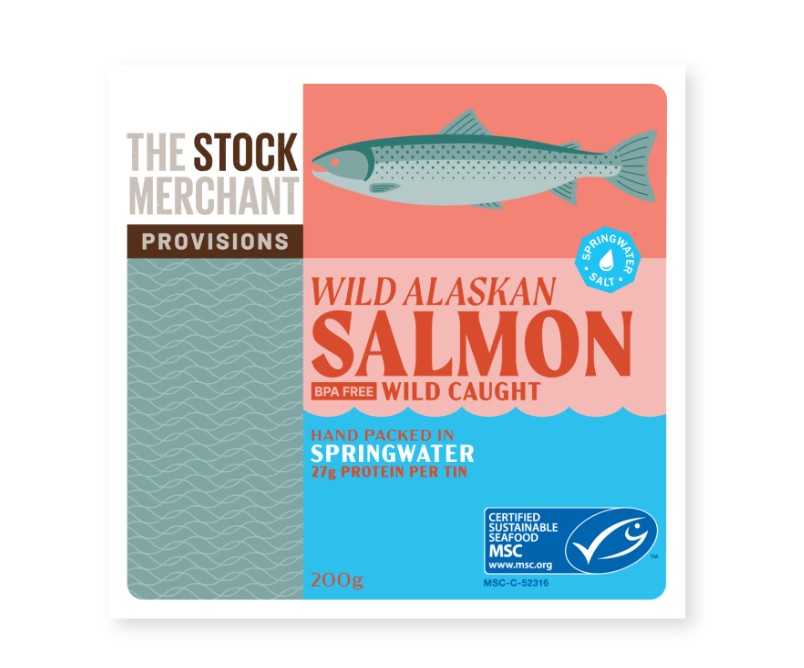 The Stock Merchant Wild Alaskan Salmon in Springwater 200g