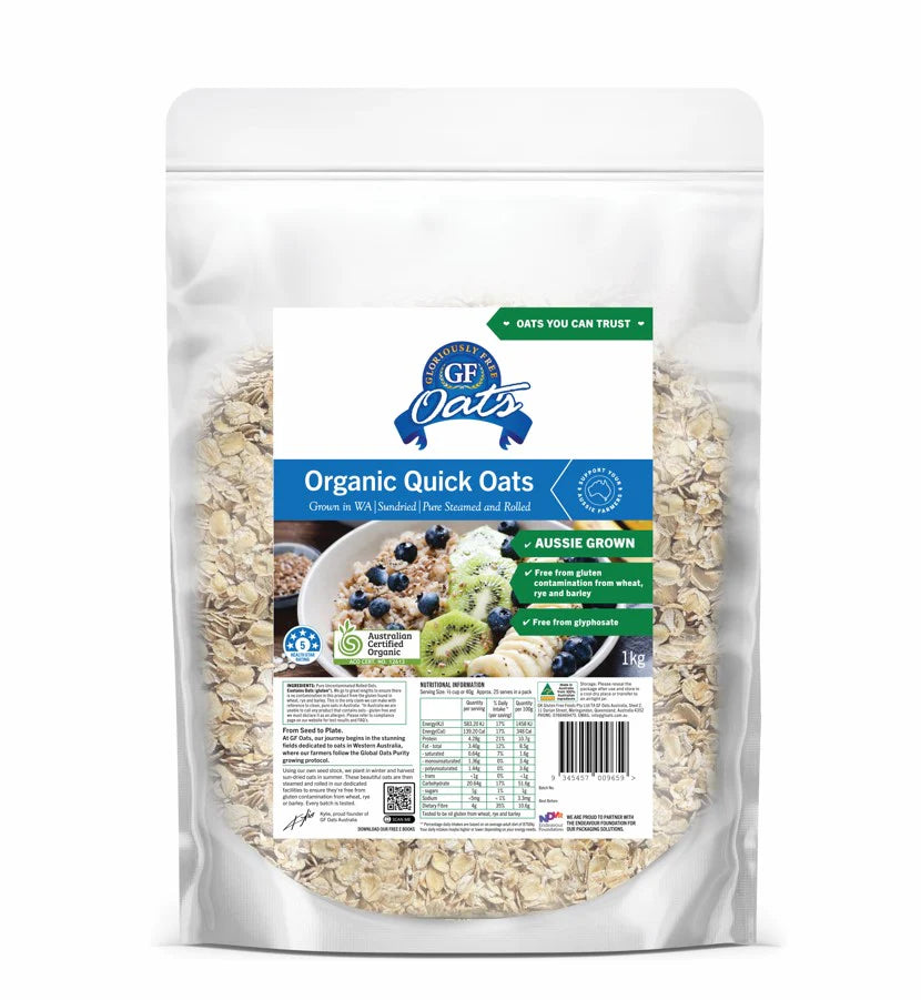 Gloriously Free Quick Oats Organic 1Kg