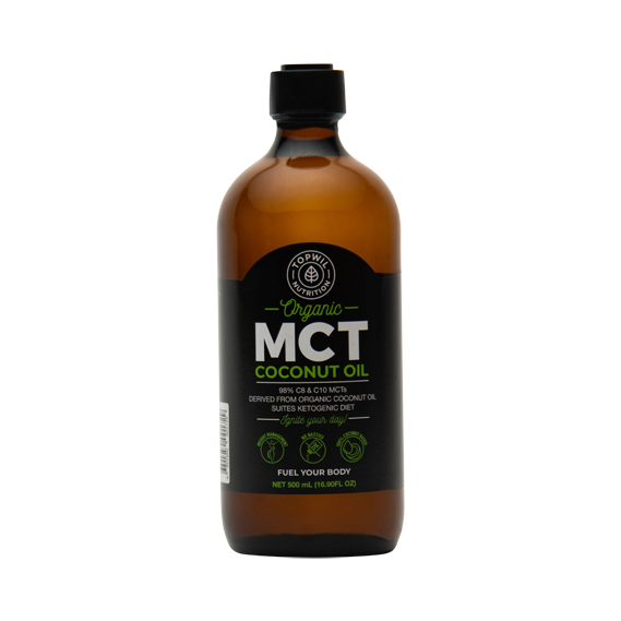 Topwil Organic MCT Coconut Oil 500ml bottle