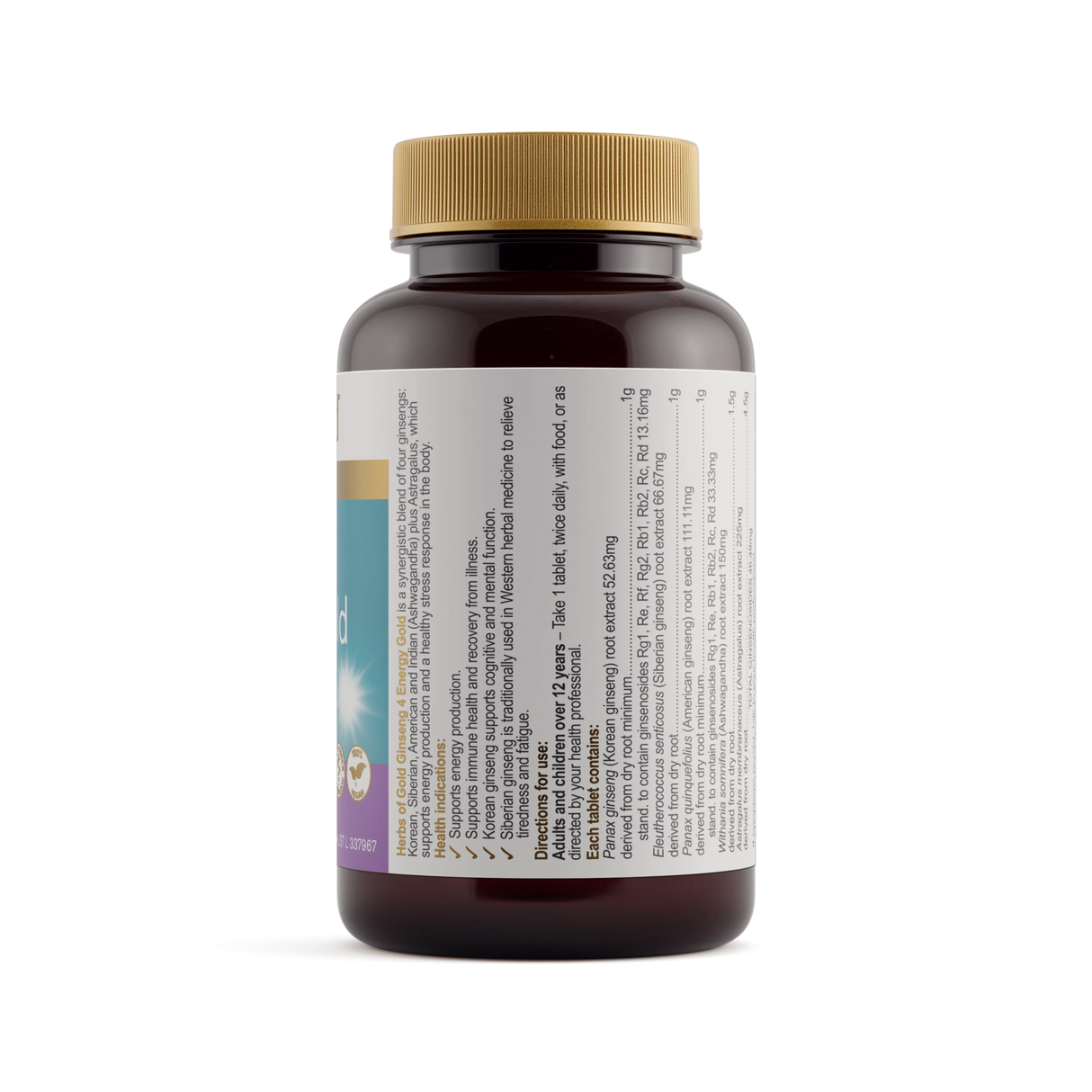 Herbs of Gold Ginseng 4 Energy Gold 30t