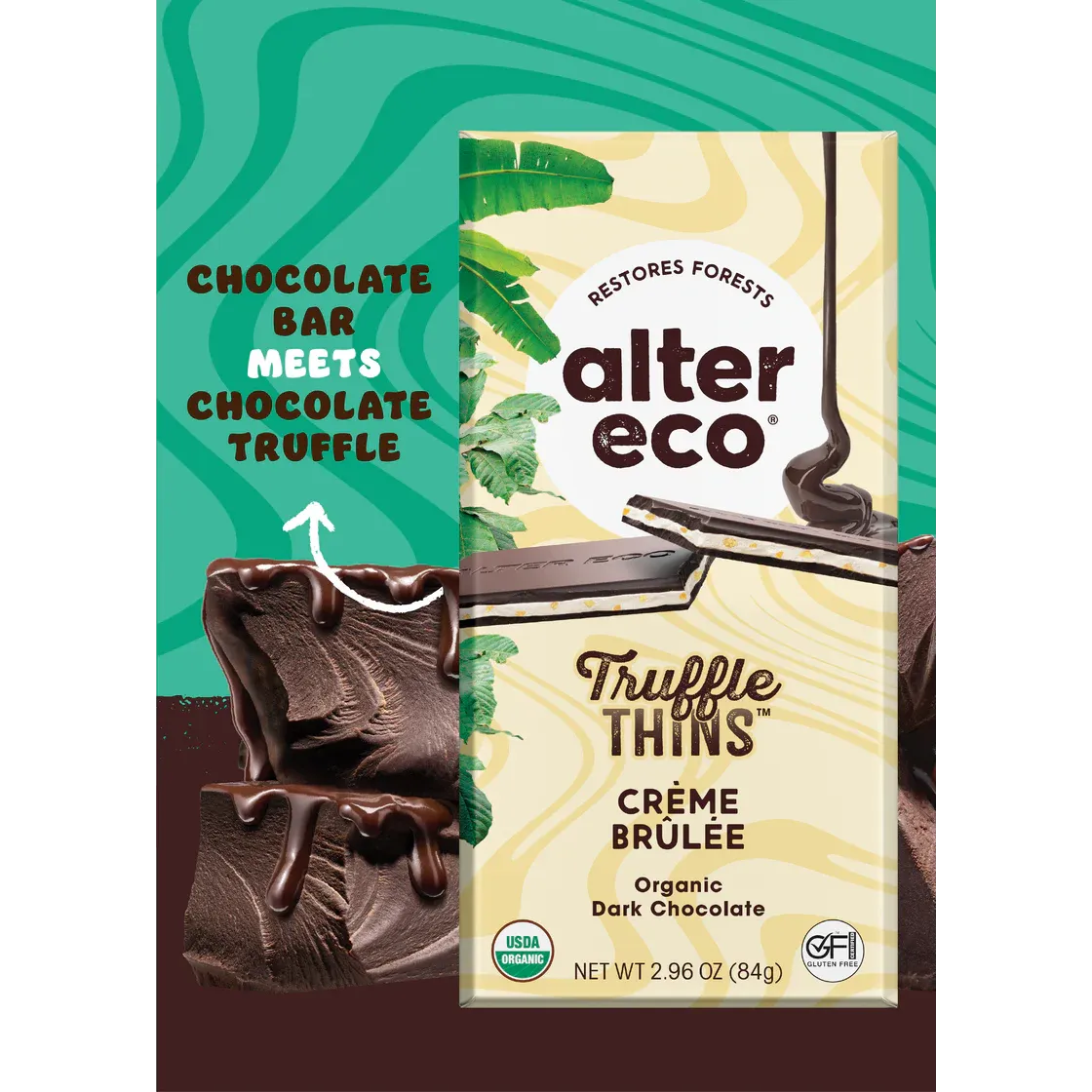 Alter Eco Creme Brulee Truffle Thins 84g