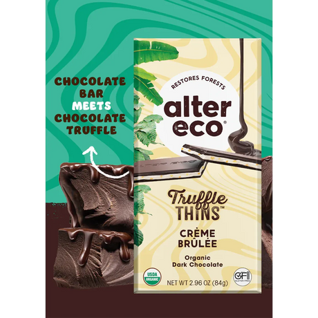 Alter Eco Creme Brulee Truffle Thins 84g