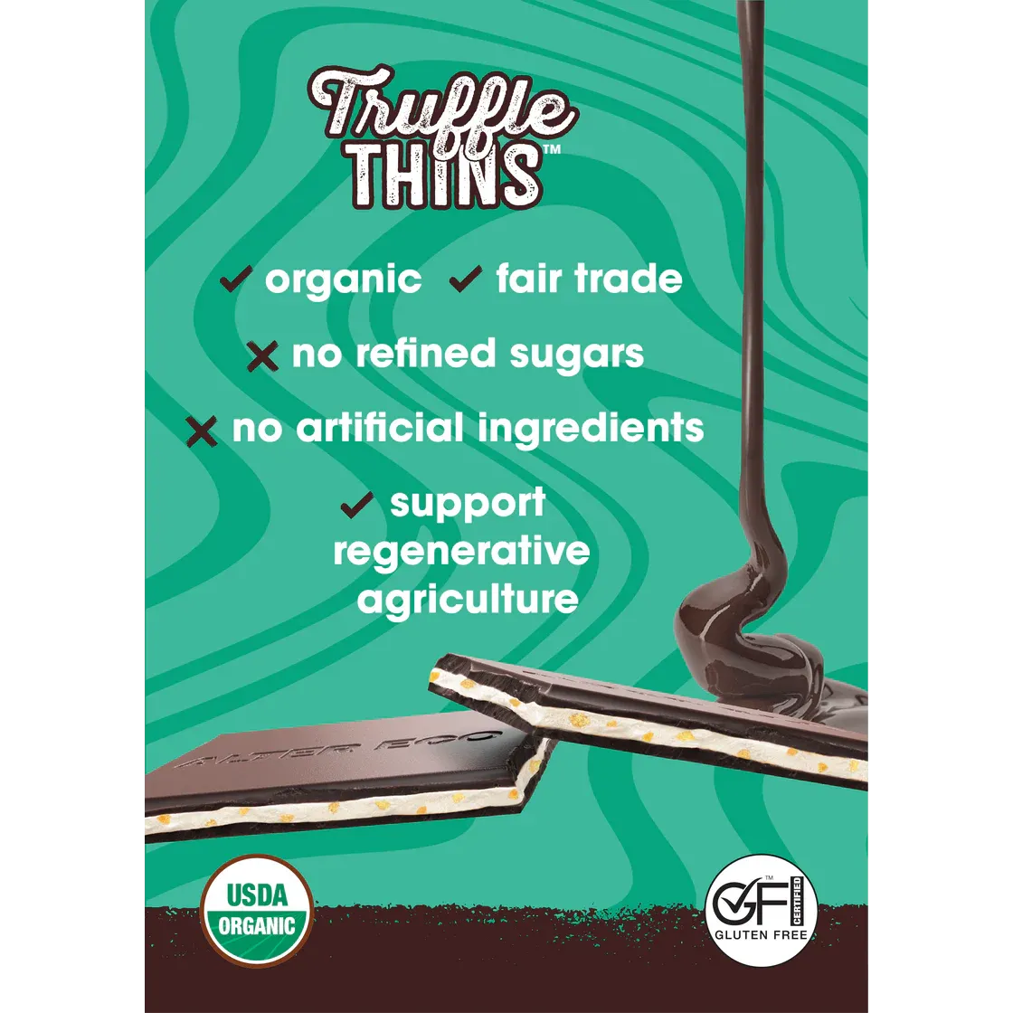 Alter Eco Creme Brulee Truffle Thins 84g