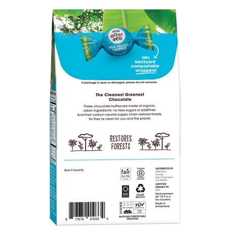Alter Eco Chocolate Dark Milk Silk Velvet Truffle 108g