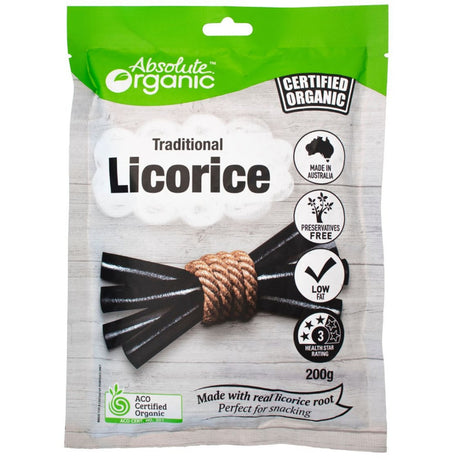 Absolute Organic Traditional Licorice 200g