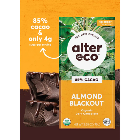 Alter Eco Almond Blackout 85% 75g