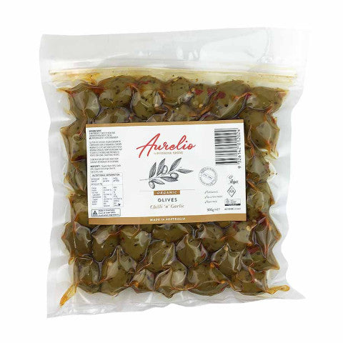 Aurelio Chilli Garlic Olives