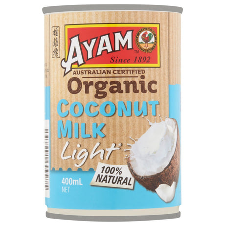 Ayam Organic Light Coconut Milk 400ml