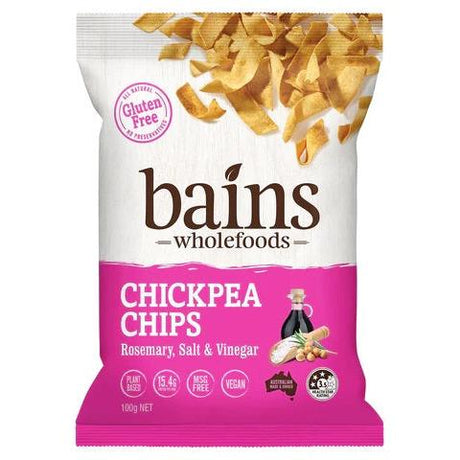 Bains Wholefoods Chickpea Chips Rosemary 100g