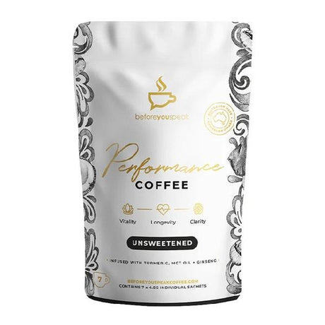 Before You Speak Performance Coffee Unsweetened 7 x 4.5g