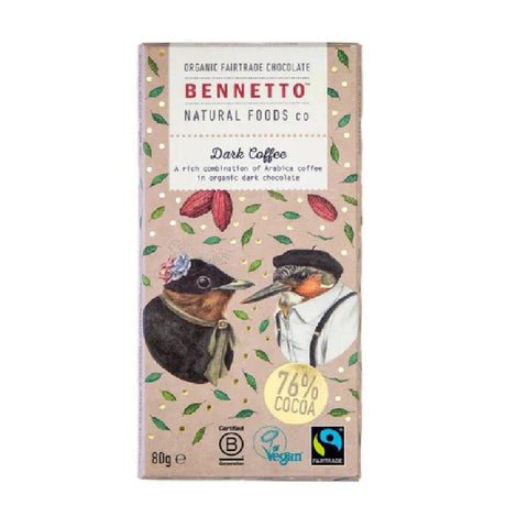 Bennetto Dark Choc Coffee 80g