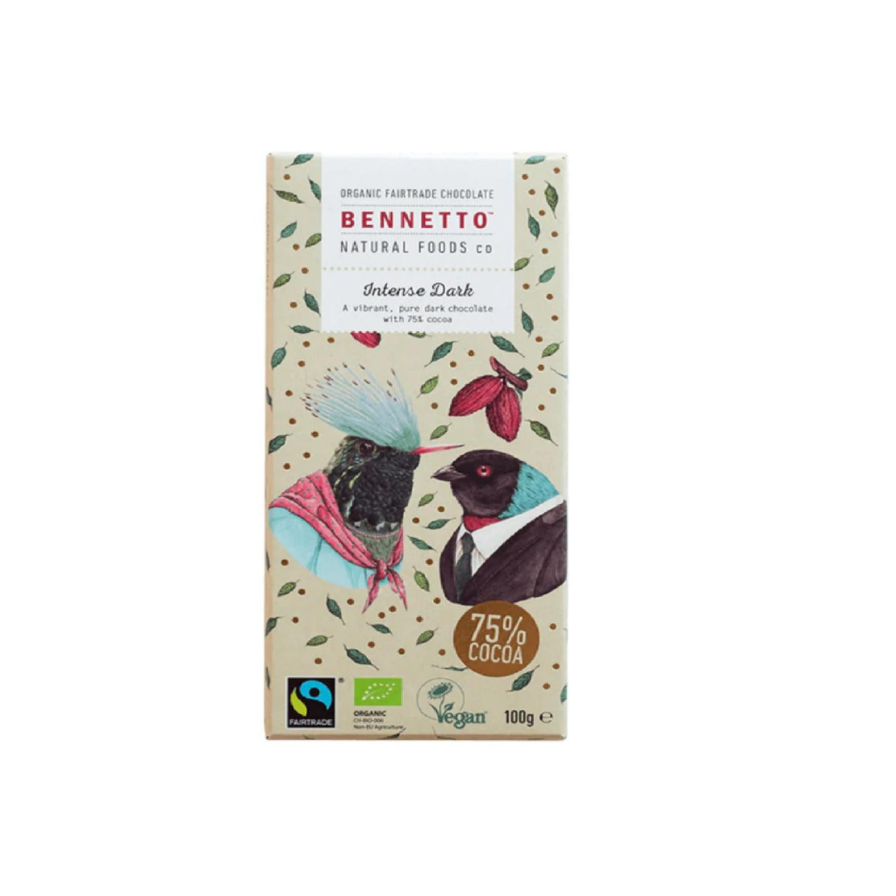 Bennetto Dark Chocolate Intense 100g