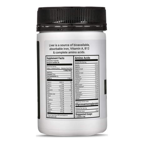 Best of the Bone Organic Beef Liver 180c