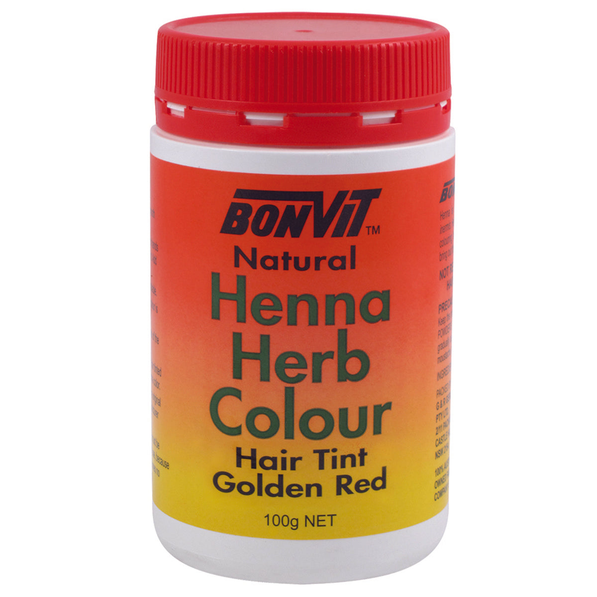 Bonvit Hair Tint Golden Red 100g