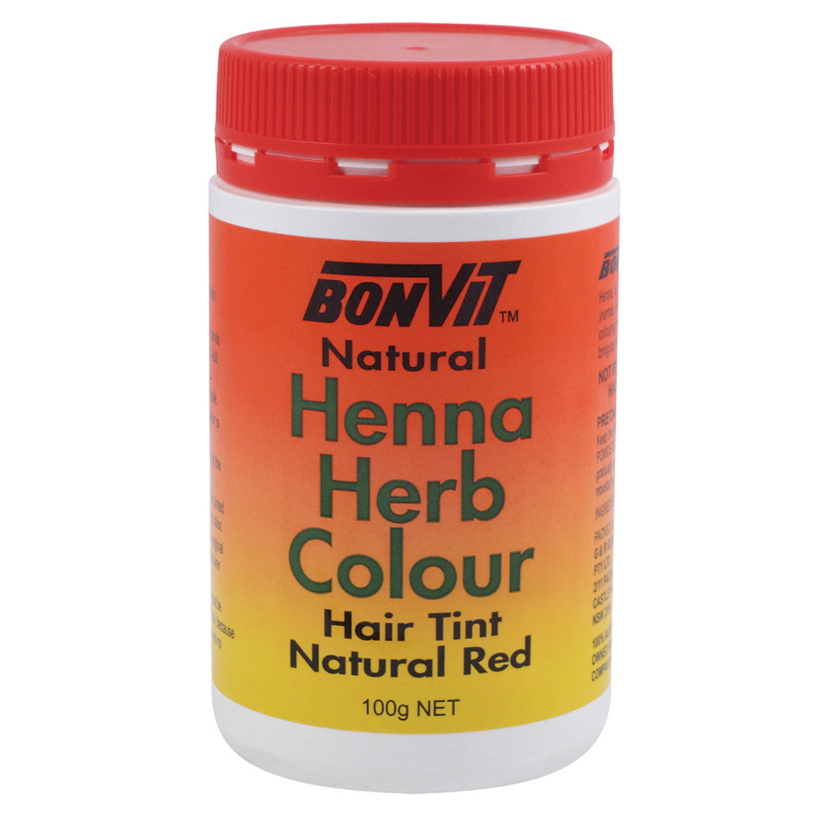 Bonvit Hair Tint Natural Red 100g