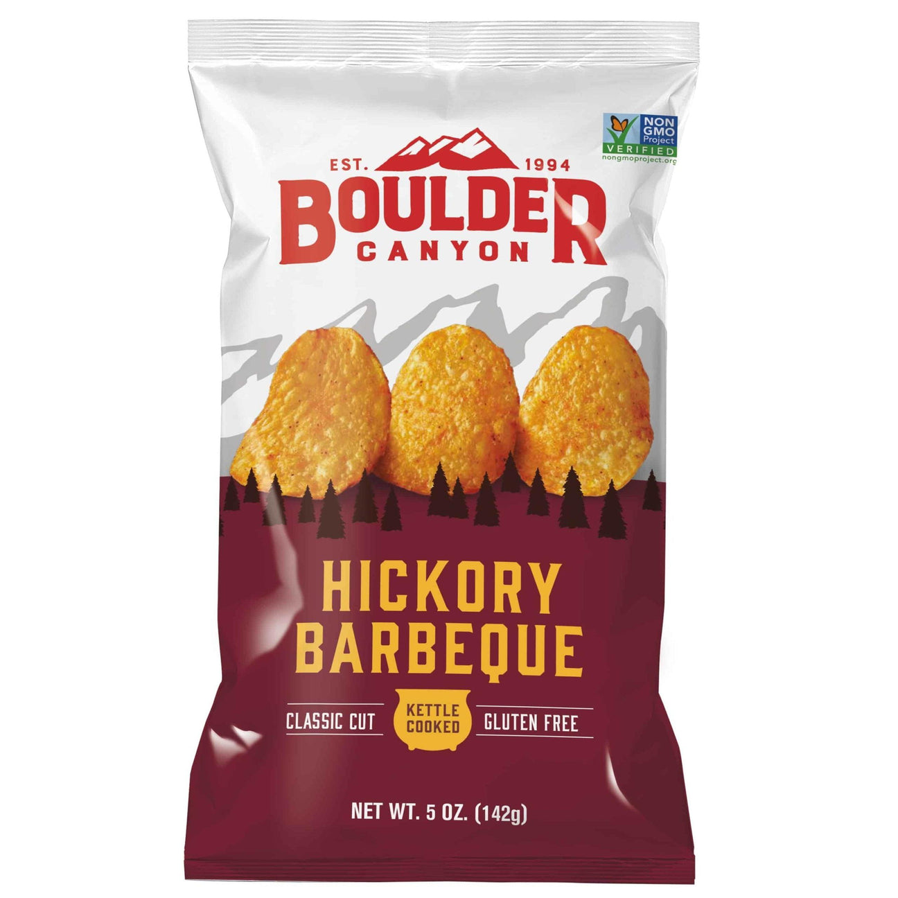 Boulder Canyon Hickory BBQ Chips 142g