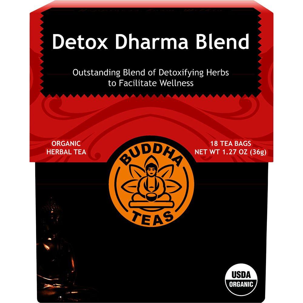 Buddha Teas Herbal Tea Bag Detox Dharma Blend 18 tea bag