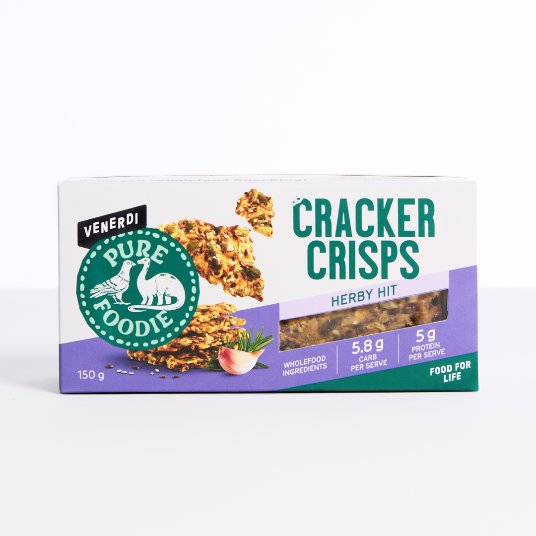 Venerdi Pure Foodie Cracker Crisps Herby Hit 150g