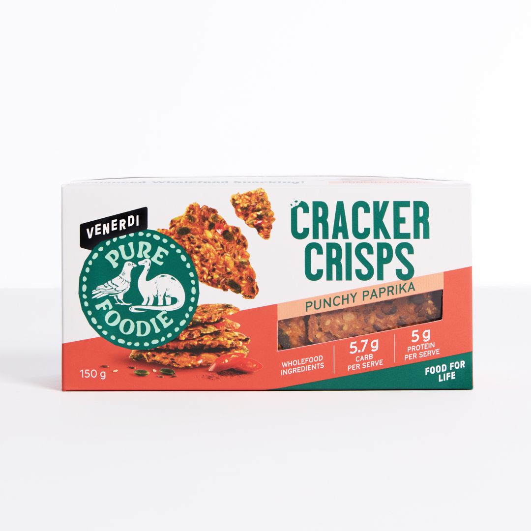 Venerdi Pure Foodie Cracker Crisps Punchy Paprika 150g