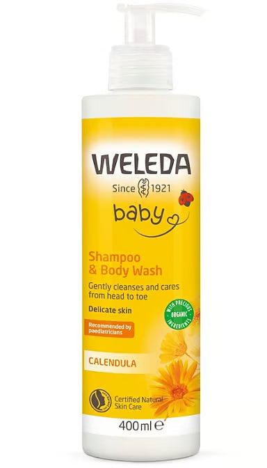 Weleda Calendula Baby Shampoo & Body Wash 400ml