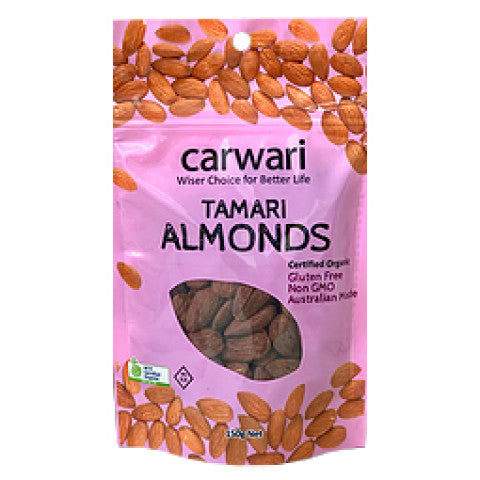 Carwari Organic Almonds Tamari 150g