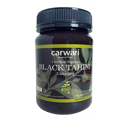 Carwari Organic Tahini Black Unhulled 375g