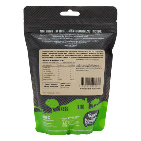 Honest to Goodness Celtic Sea Salt - Coarse 600g