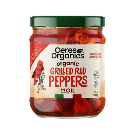 Ceres Organics Grilled Red Peppers 190g