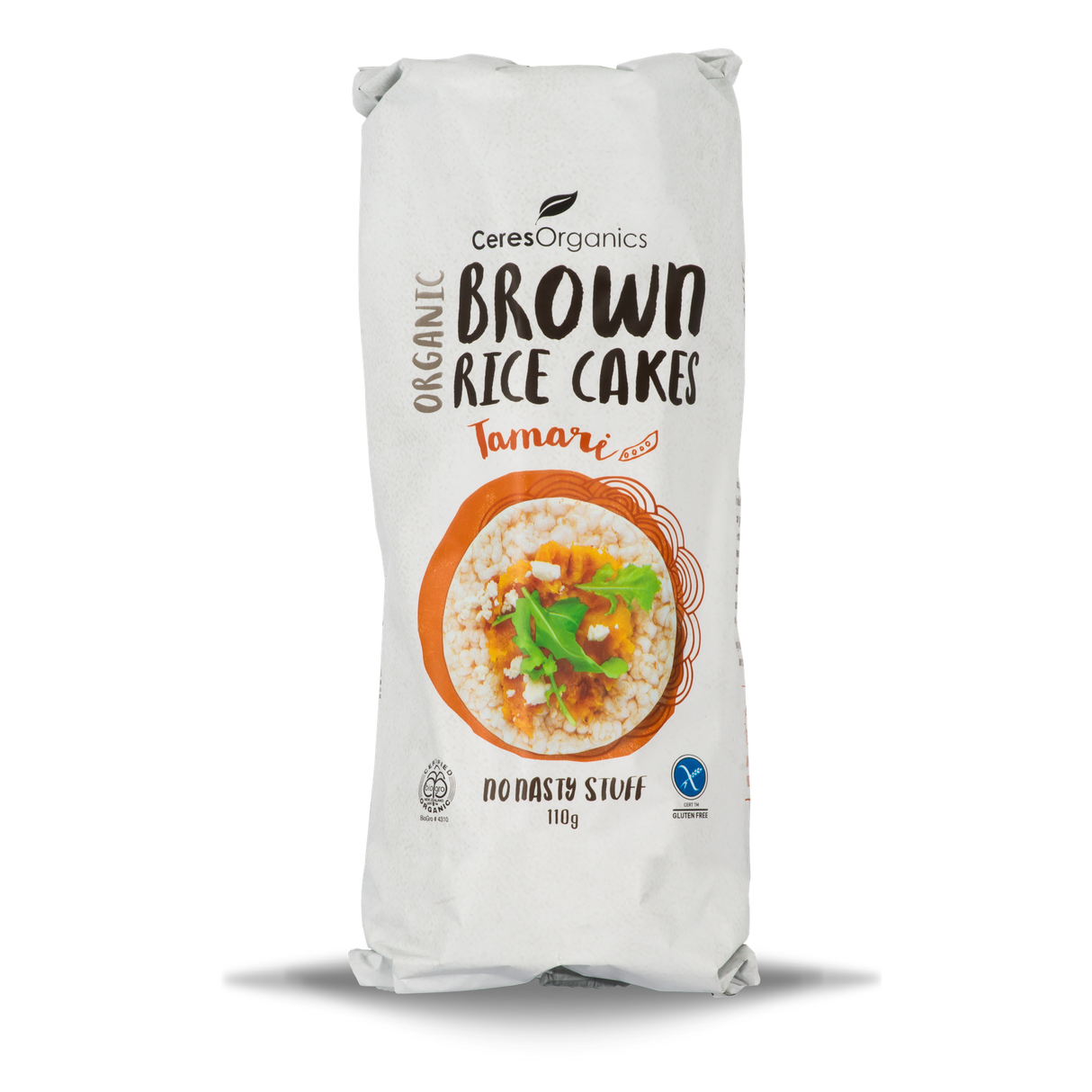 Ceres Organics Rice Cakes Tamari (Brown Jasmine Rice) 110g