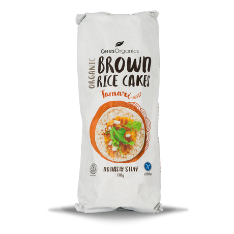 Ceres Organics Rice Cakes Tamari (Brown Jasmine Rice) 110g