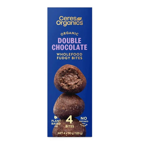 Ceres Organics Wholefood Fudgy Bites - Double Chocolate 120g