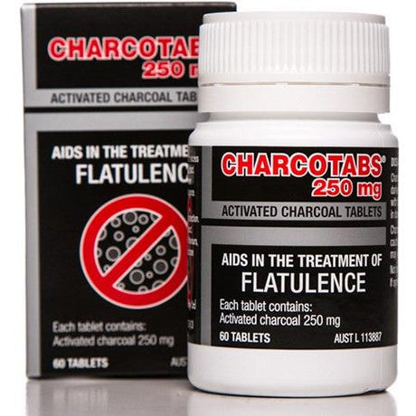 Charco Charco Activated Charcoal Tabs 250mg 60 Tablets