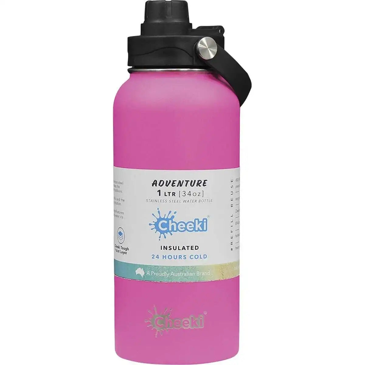 Cheeki SS Bottle Ad Magenta 1L
