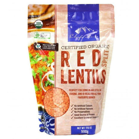 Chef's Choice Red Split Lentils 500g