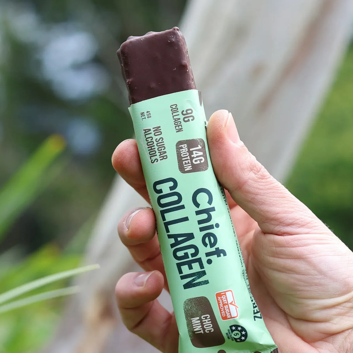 Chief Collagen Protein Choc Mint Bar 45g