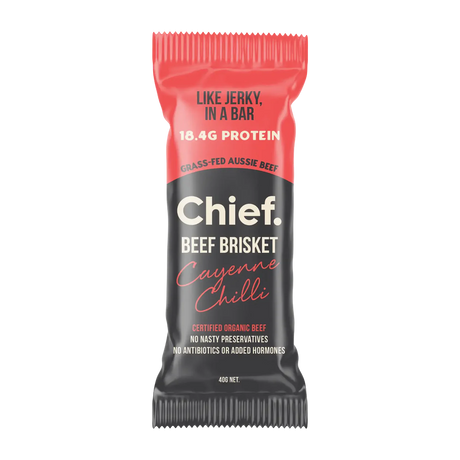 Chief Organic Beef Bars - Cayenne Chilli 40g