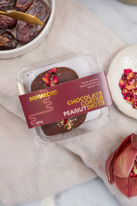 Mmmore Chocolate Coated Date Peanut twin pack 80g