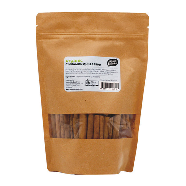 Honest to Goodness Organic Cinnamon Quills 150g