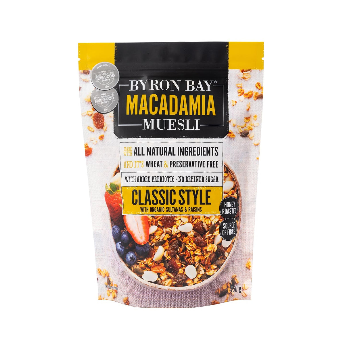 Byron Bay Macadamia Muesli Classic Style 450g