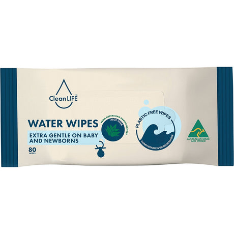 Clean Life Water Wipes 80p