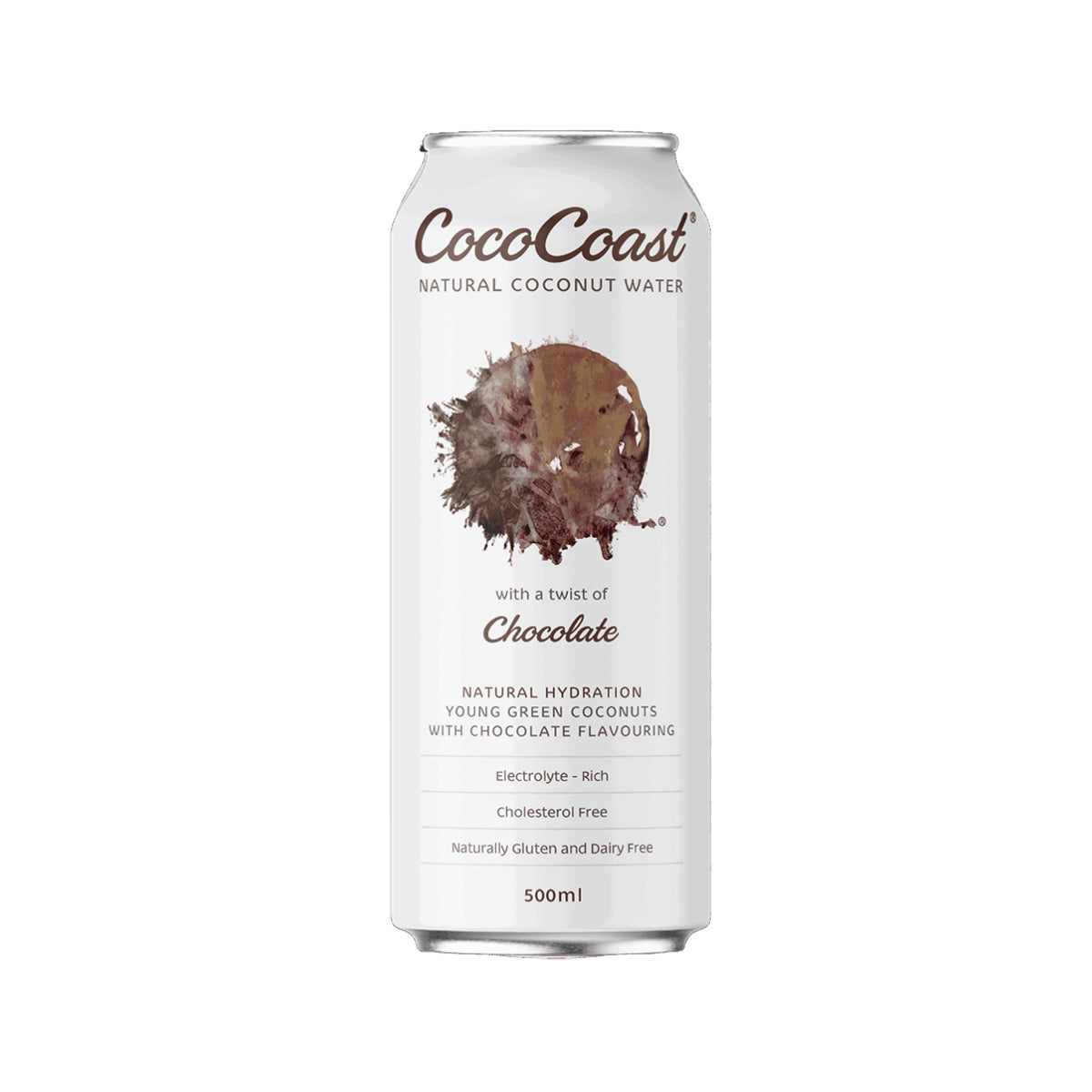 Coco Coast Chocolate Coconut Water 500ml can