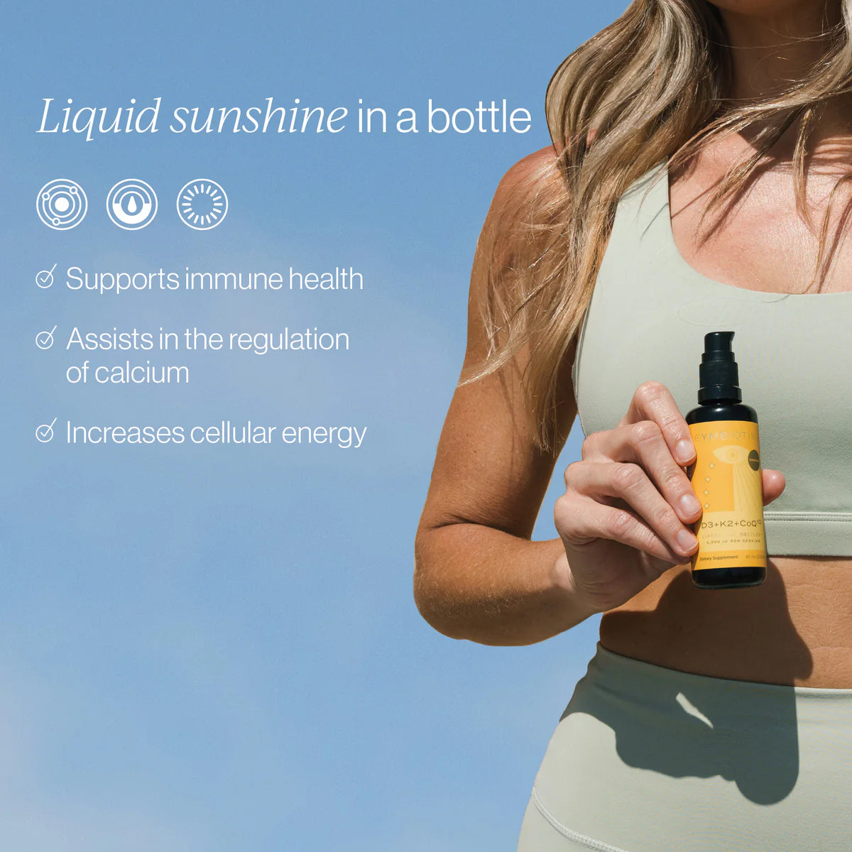 Cymbiotika Liposomal Vitamin D3 + K2 + CoQ10 60ml