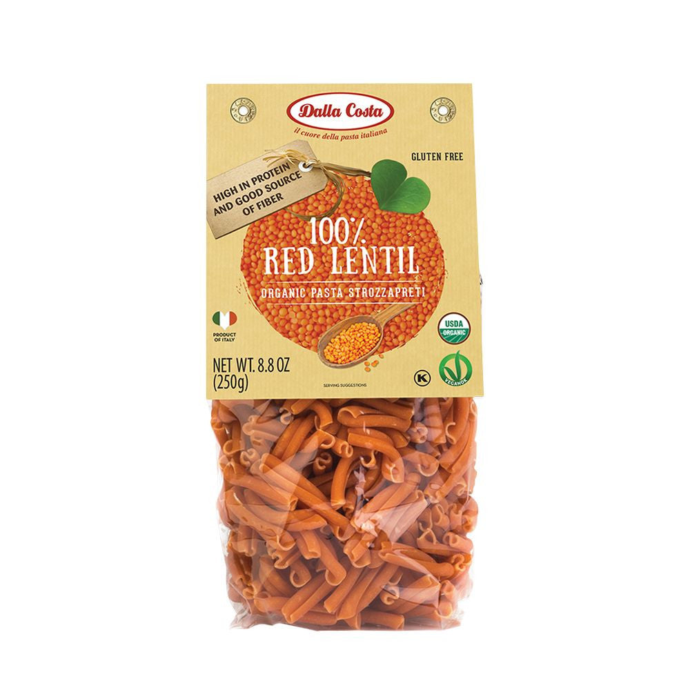 Dalla Gf Pasta Red Lentil Strozzapreti 250g