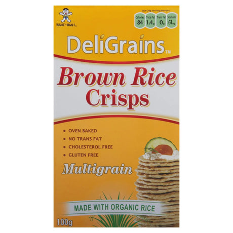 DeliGrains Brown Rice Crisps Multigrain 100g