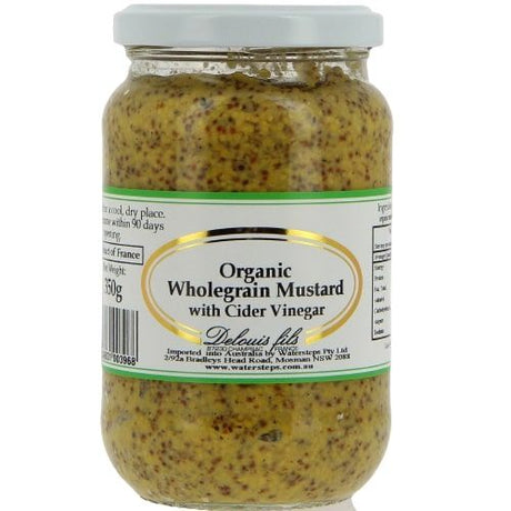 Delouis Organic Wholegrain Mustard 350g