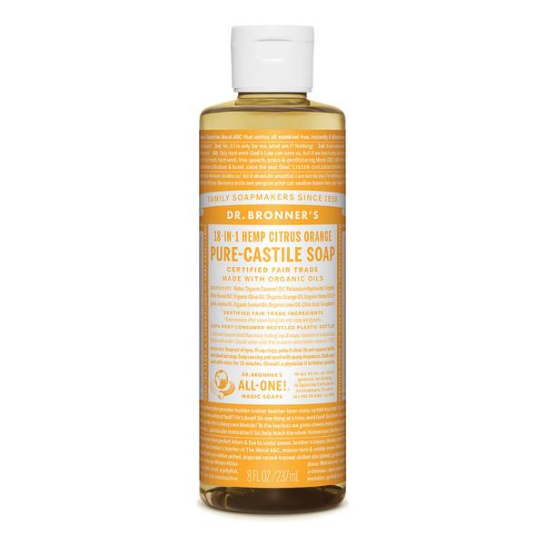 Dr Bronners Organic Soap Liquid (Hemp 18in1) Citrus 237ml