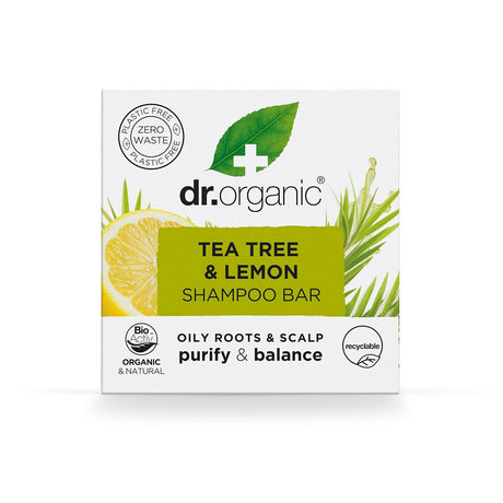 Dr Organic Shampoo Bar TT Lemon 75g