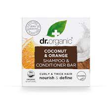 Dr Organic Shampoo Conditioner Bar Coconut & Orange 75g